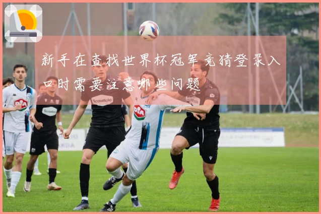 新手在查找世界杯冠军竞猜登录入口时需要注意哪些问题