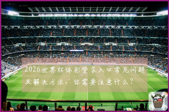 2026世界杯体彩登录入口常见问题及解决方法，你需要注意什么？