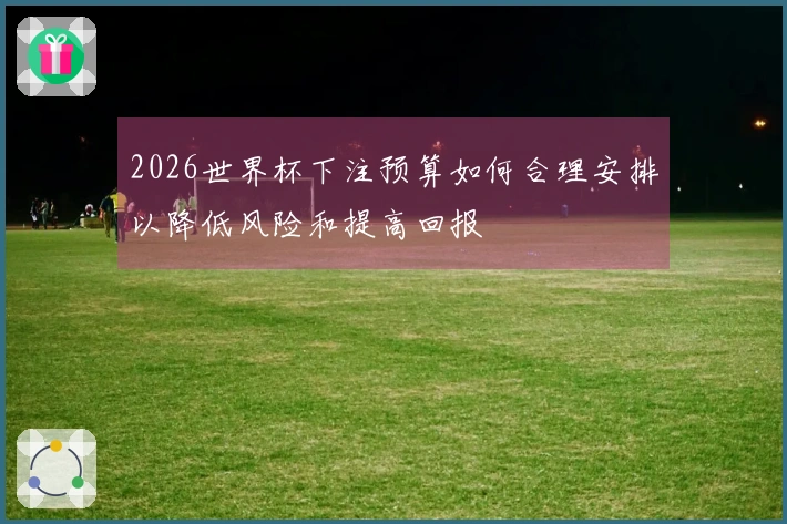 2026世界杯下注预算如何合理安排以降低风险和提高回报